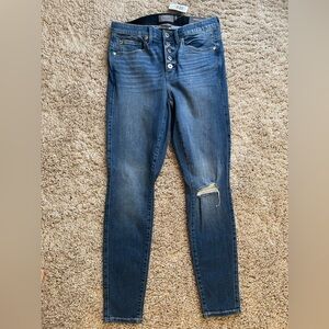 Torrid bombshell super skinny button fly tummy control jeans plus size 10 NWT